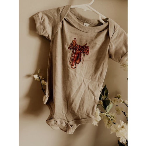 saddle onesie | RoadsideRanchDesign