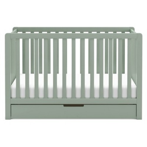 Carter's by DaVinci Colby 4-in-1 Convertible Crib with Trundle Drawer, Color: Light Sage