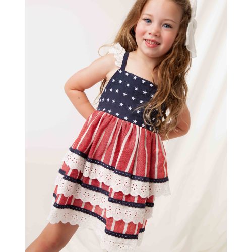USA Tiered Ruffle Dress