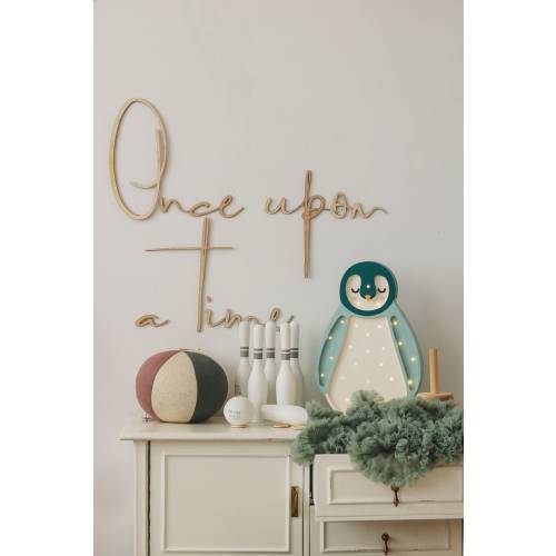 Wooden Wall Sign: Once Upon a Time, Schriftzug, Wanddekko, Babyzimmer Deko aus Holz, Kinderzimmer, wall decoration, baby, Nursery