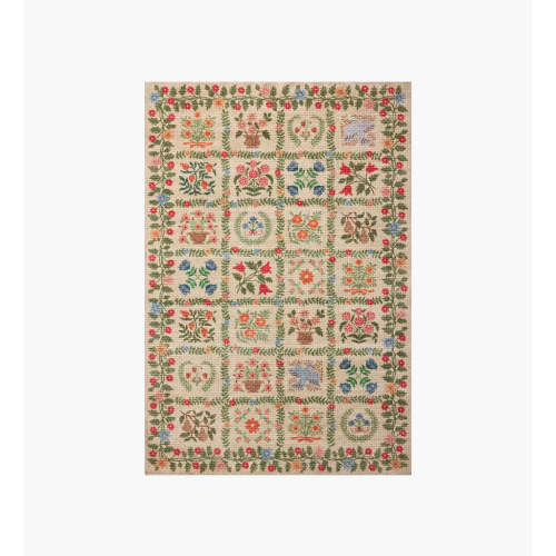 Orchard Helena Washable Rug - Beige | Rifle Paper Co.