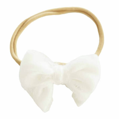 Tiny Velvet Bow Headband