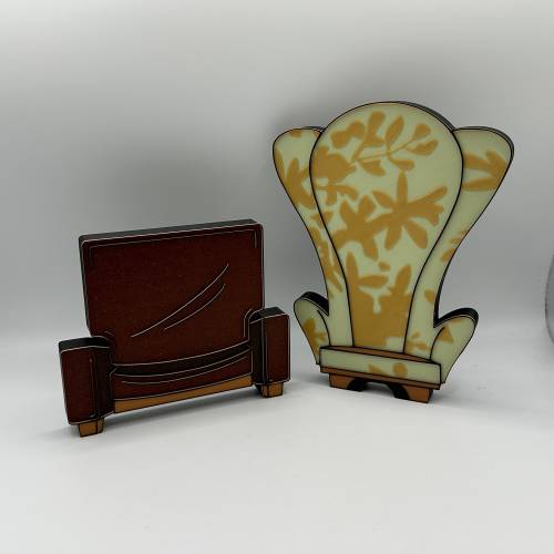 Ellie and Carl from Up Chair Decorations 3d Printed