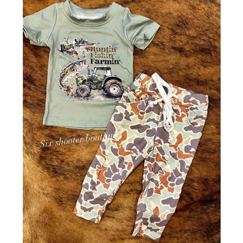 Hunting / fishing / farming kids set