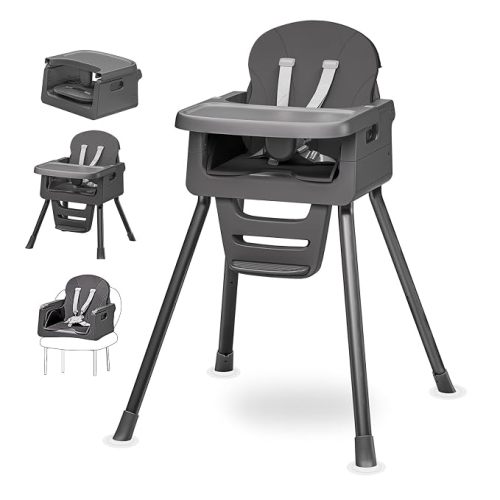 3-in-1 High Chair for Babies and Toddlers, Infant to Toddler Seating&Dining