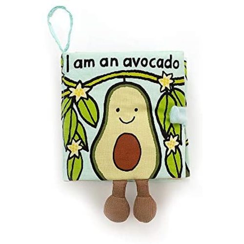 Jellycat I Am an Avocado Soft Cloth Book for Baby