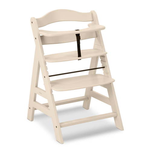 hauck Alpha+ Grow Along Adjustable Wooden Highchair, Beechwood, Vanilla