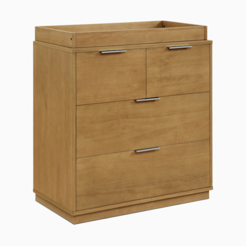 Forever 4 Drawer Dresser with Changing Top and Interlocking Drawers - Acorn