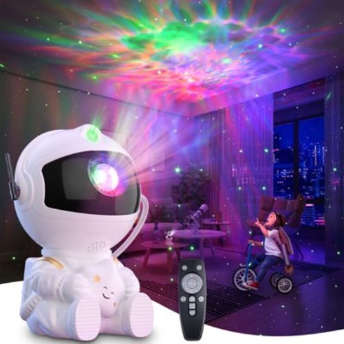 mlkhfap Astronaut Galaxy Projector - Stunning Starry Night Light with Timer and Remote for Bedroom, Kids & Adults,Ideal Room Decor and Gift for Various Occasions