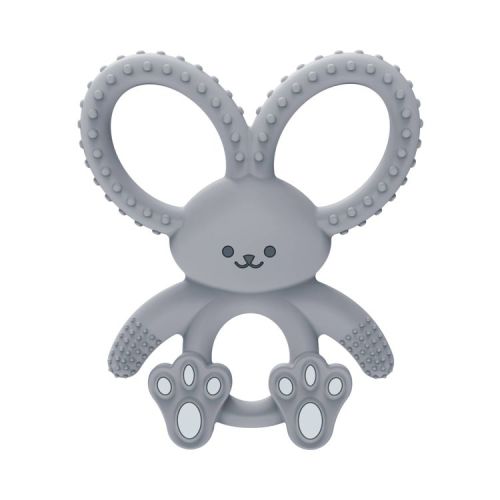 Dr. Brown's Flexees Silicone Teether - Gray: BPA-Free, Baby Teether, 1 Piece