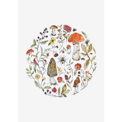 Bee Orb A4 Illustration Print