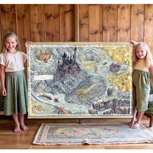 Witchcraft School,Harry Tapestry,Harry School Canvas,Oversized Kidsroom Decor,Kidsroom Wall Art,Modern Wall Art,Nursery Wall Decor