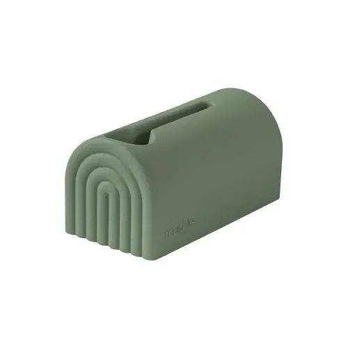 mushie Bath Spout Cover | Soft Silicone Bathtub Faucet Safety Guard for Kids | Universal Fit (Dried Thyme)