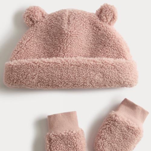 M&S | Baby Borg Bear Hat and Mittens Set