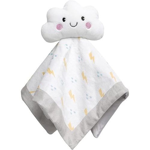 Pearhead Cloud Security Blanket, Soft Baby Lovey for Babies, Snuggle Toy Stuffed Animal, Newborn Infant and Toddler Security Toy, Baby Boy or Baby Girl Lovie, New Baby Gift, White Cloud Lovey