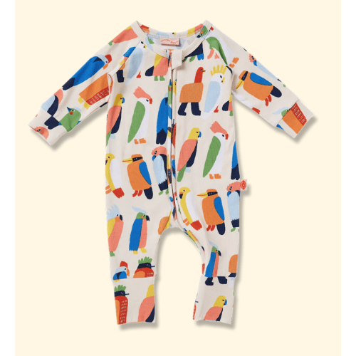 Flamin' Galahs Long Sleeve Romper – Halcyon Nights