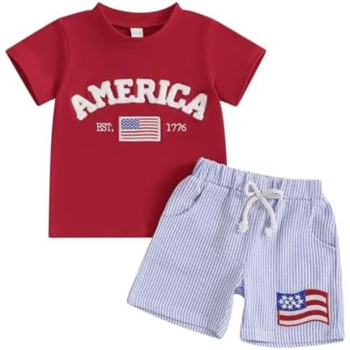 BemeyourBBs Toddler Baby Boy Summer Clothes Funny Letter T Shirt Elastic Waist Pockets Shorts Set 2 Piece Outfit