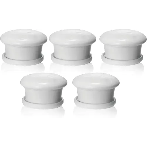 Baby Proofing Magnetic Cabinet Locks Child Proof Extra Magnet (5 Pack) Universal Replacement Keys for Magnetic Locking System - Baby Safety Latch for Drawers and Cabinet - 5 Key Holders Included