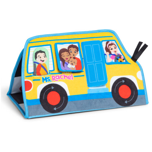 Ms. Rachel Official Tummy Time Plush Activity Bus for Ages 3 Months to 1+ Years