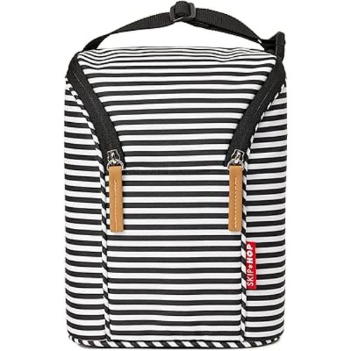 Skip Hop Baby Breastmilk Cooler Insulated Bottle Bag, Grab & Go, Chevron
