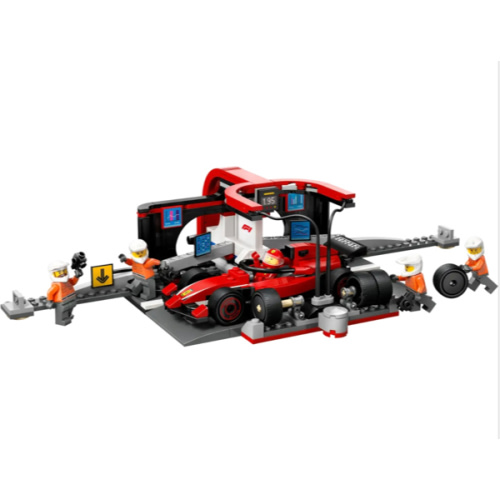 F1® Pit Stop & Pit Crew with Ferrari Car 60443 | City | Buy online at the Official LEGO® Shop US