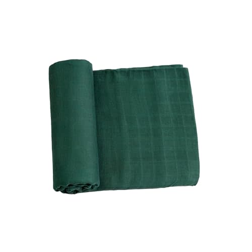 Meracorallo Muslin Swaddle Blanket Silky Soft Receiving Blanket Swaddle Wrap for Baby Boys and Girls, 47 x 47 inches, Green