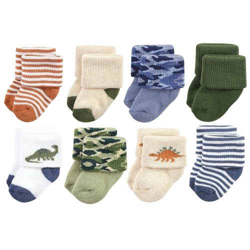 Hudson Baby Baby Girls' Cotton Rich Newborn and Terry Socks