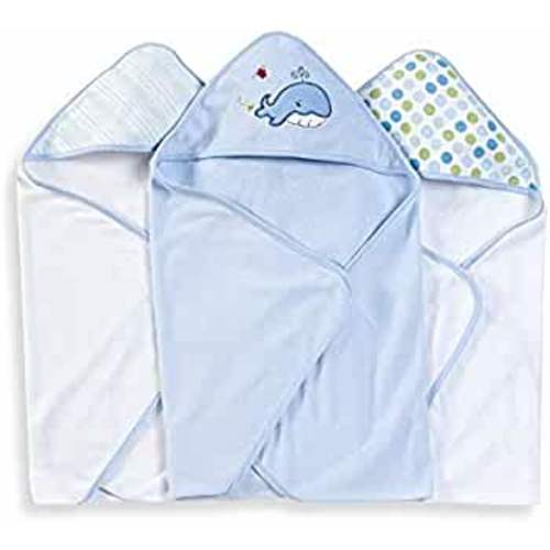 Spasilk Washcloth Wipes Set for Newborn Boys and Girls, Soft Terry  Washcloth Set, Pack of 10, Blue