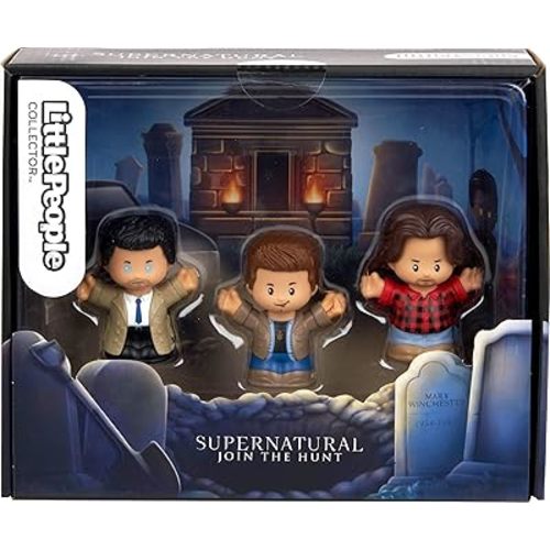 Little People Collector Supernatural TV Show Special Edition Set, 3 Figures for Adults & Fans in Display Package