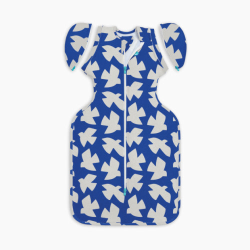 Love to Dream Swaddle Up Transition Bag Original 1.0 TOG - Cobalt -Paper Birds, Medium