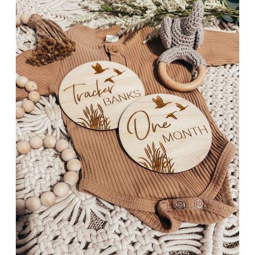Duck Hunting Milestone Markers | Outdoor Milestones |  Newborn Hunting theme|  Monthly Milestone Card | Baby Shower Gift |Monthly Photo Prop