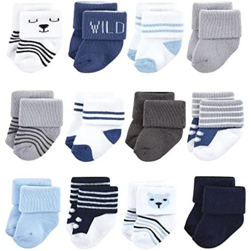 Hudson Baby Baby Cotton Rich Newborn and Terry Socks