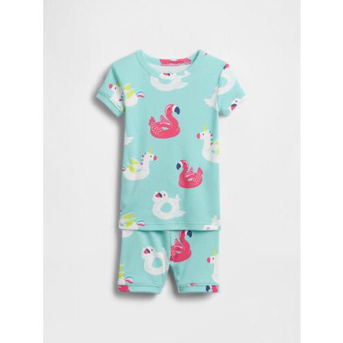Baby & Toddler Organic Brushed Cotton Pool Float PJ Short Set