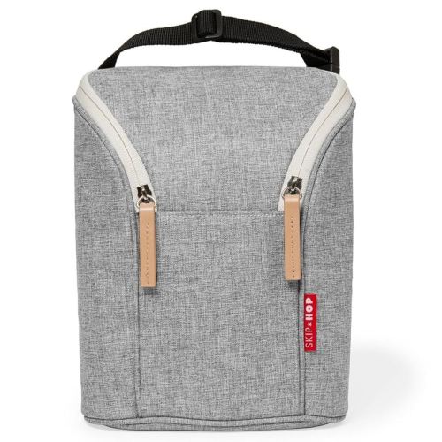 Skip Hop Baby Bottle Bag, Grab & Go, Grey Melange