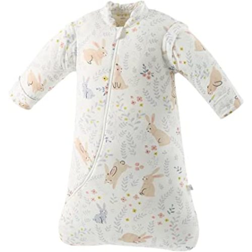 XIFAMNIY Baby Wearable Blanket Toddler Kids Sleeping Bag Detachable Long Sleeve Swaddle 0-5T……