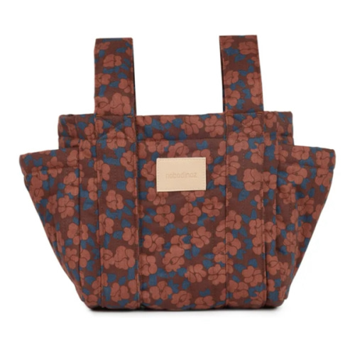 Stroller organizer Hyde Park Maroon Poppies | Brick red