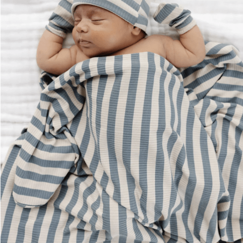 Lincoln Ribbed Swaddle Blanket