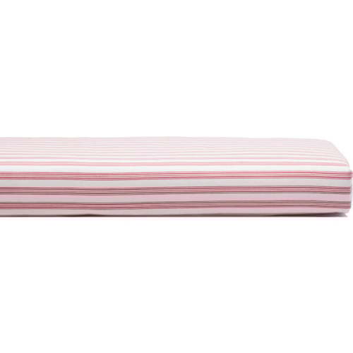 Crib Sheet, Antique Red Ticking - Petite Plume | Maisonette