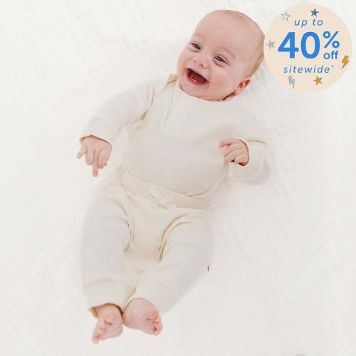 whipped cream ribbed cotton magnetic long sleeve bodysuit + pant set – Magnetic Me