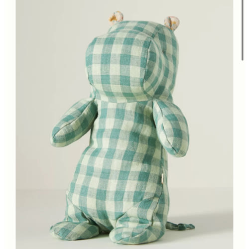 Gingham Hippo Safari Friend Stuffed Animal | Anthropologie