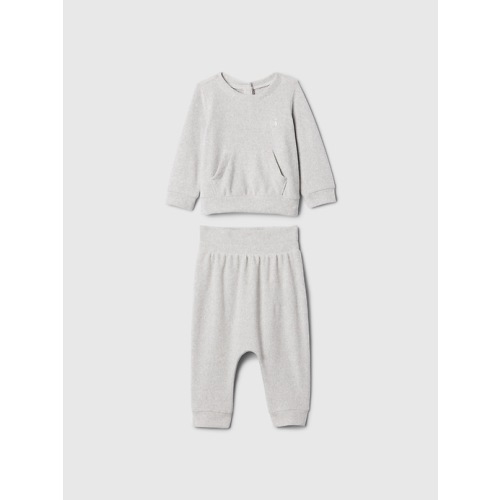 Baby Two-Piece Sweat Set in grey, size: 3-6 M