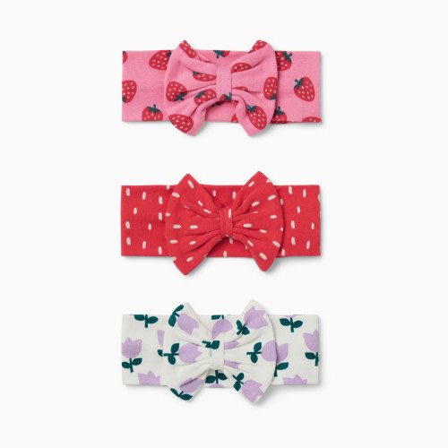Small Story 3 Pack Headbands - Berry Cute, 0-6 M