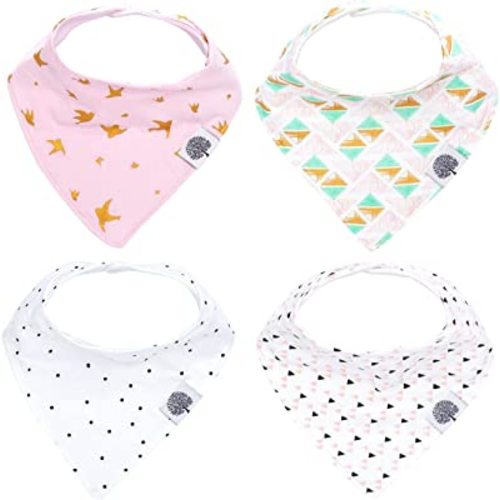 Parker Baby Bandana Drool Bibs 4 Pack Baby Bibs for Boys, Girls, Unisex