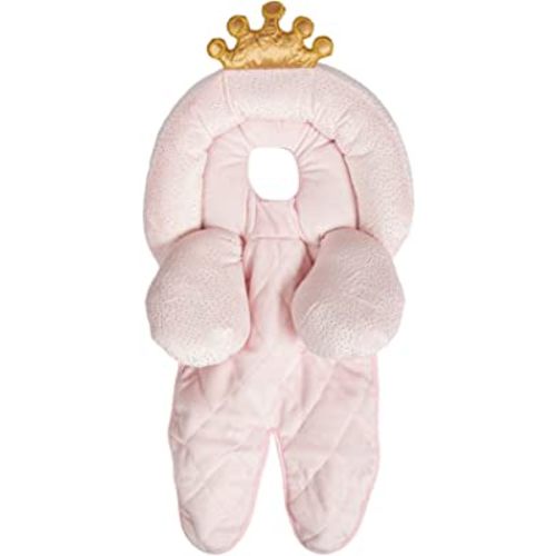 Boppy Preferred Head and Neck Support, Pink Princess with Adorable Accents, Removable Neck Support, for 3- or 5-Point Harness Systems, for Strollers and Swings, 0+ Months