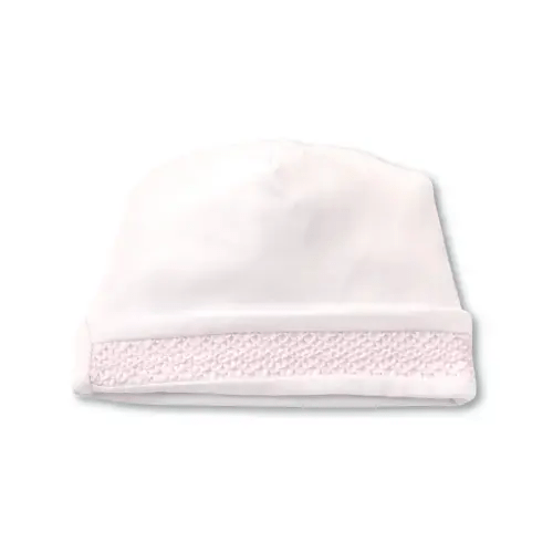 Hand Smocked CLB Charmed White/Pink Hat