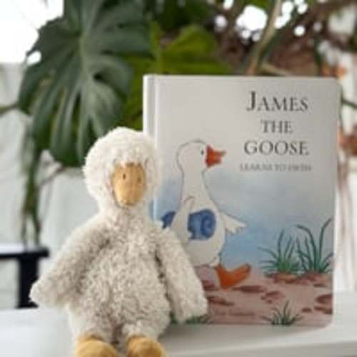 Jellycat James the Goose & Book