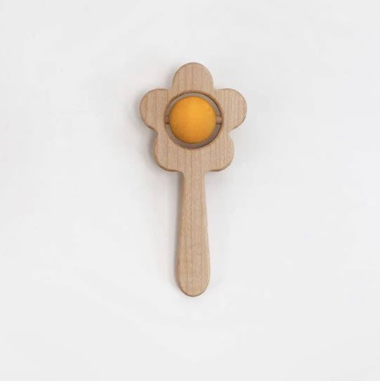 flower rattle / yellow