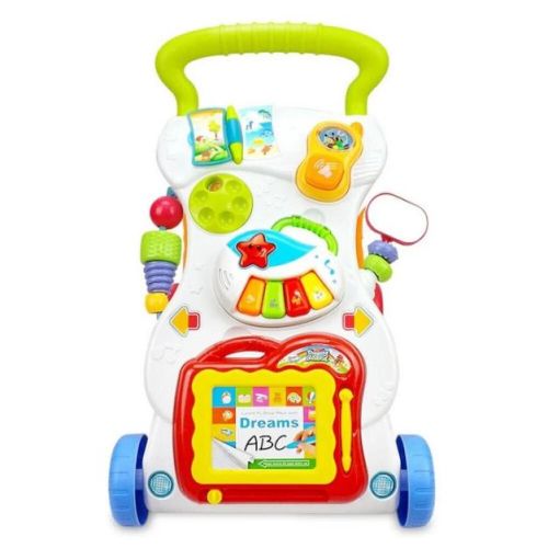 Swtroom Baby Push Walker Sit to Stand Toddler Learning Walking Toys for 6 12 24 Months