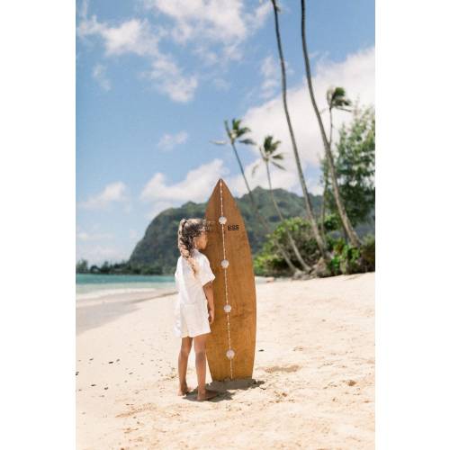 Seashell Ruler Height Tracker White