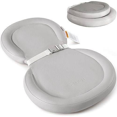 Baby Changing Pad, Soft, Foldable Leather Diaper Changing Pad, Contoured Changing Table Pads for Dresser, Waterproof & Non-Slip Wipeable, 30"X19",Gray
